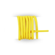 Cordones calzado de ciudad, cordones redondos algodn encerados longitud 180 cm cordones amarillos color canario