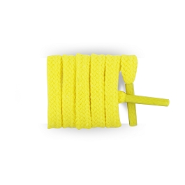 Cordones amarillo, cordones zapatillas de deporte moda planos algodón longitud 120 cm color canario