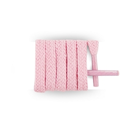 Cordón zapatillas de deporte moda planos algodón longitud 120 cm. Cordón color rosa claro - rosa clavel vendido por par