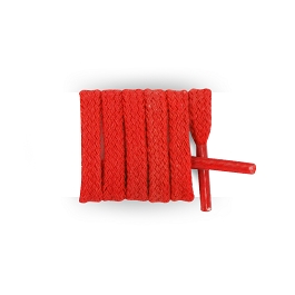 Cordones planos, cordones de color rojo perfectos para las zapatillas de deporte bensimon, cordones algodón longitud 55 cm
