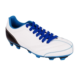 Cordones zapatillas fútbol planos poliéster longitud 130 cm color azul real