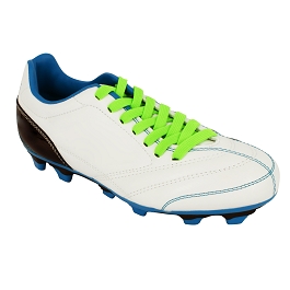 Cordones zapatillas fútbol planos poliéster longitud 130 cm color verde fluorescente