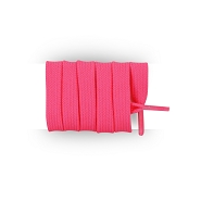 Cordones zapatillas ftbol planos polister longitud 110cm color rosa fluorescente
