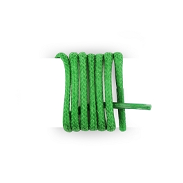 Cordones verdes para calzado de ciudad redondos algodón encerados longitud 45 cm color verde abeto