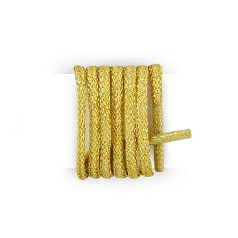 Cordones calzado de ciudad redondos lurex longitud 75 cm color hoja de Oro