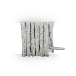 Cordones redondos y gruesos de 90 cm, cordones gris garenne 100% algodón