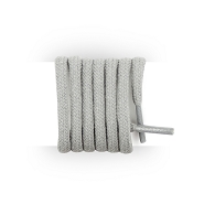 Cordones redondos y gruesos algodón 180 cm cordones originales color gris garenne