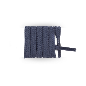 Cordones planos para tenis Bensimon, de algodón longitud 55 cm, cordón color azul marino / arándano