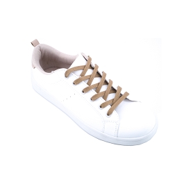 Cordones zapatillas de deporte, cordón plano algodón, longitud cordones 150 cm, cordones marrón claro