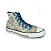 Cordones zapatillas de deporte / sportswear planos algodón longitud 90 cm color azul