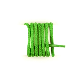Un par de cordones para calzado Kickers, cordones redondos algodón encerados longitud 60 cm cordón verde pastorela