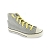 Cordones zapatillas de deporte / sportswear planos algodón longitud 110 cm color canario