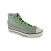 Cordones zapatillas de deporte / sportswear planos sintético longitud 90 cm color fluorescente verde