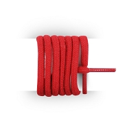 Cordones redondos y gruesos algodón 125 cm rojo pasión