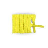 Cordones amarillo, cordones zapatillas de deporte moda planos algodn longitud 120cm color canario