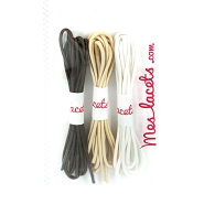 Cofrecito moka cordones redondos finos 60 cm