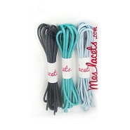 Cofrecito Moby Dick cordones redondos finos 60 cm