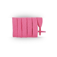 Cordones rosa litchi para zapatillas de deporte planos algodn longitud 110cm