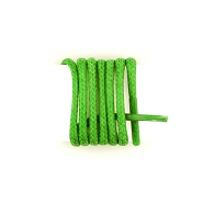 Un par de cordones para calzado Kickers, cordones redondos algodn encerados longitud 60cm cordn verde pastorela